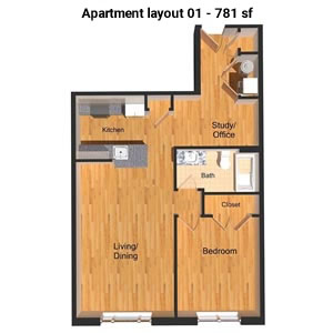 Apartment layout 1