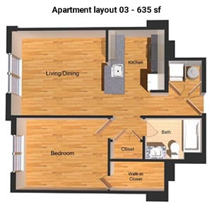 Apartment layout 3