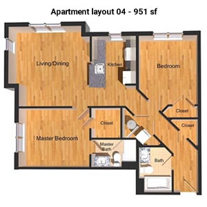 Apartment layout 4