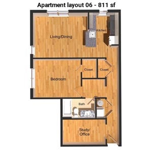 Apartment layout 6