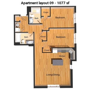 Apartment layout 9