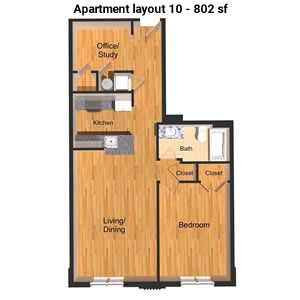 Apartment layout 10