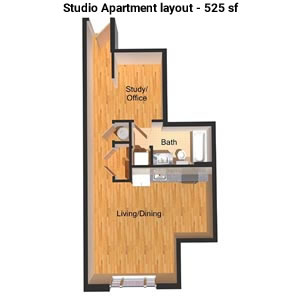 Studio plan